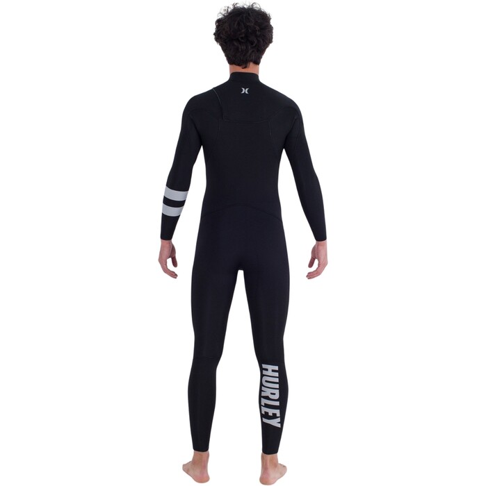 2024 Hurley Mens Advant 4/3mm Chest Zip Wetsuit MFS0013403 - Black